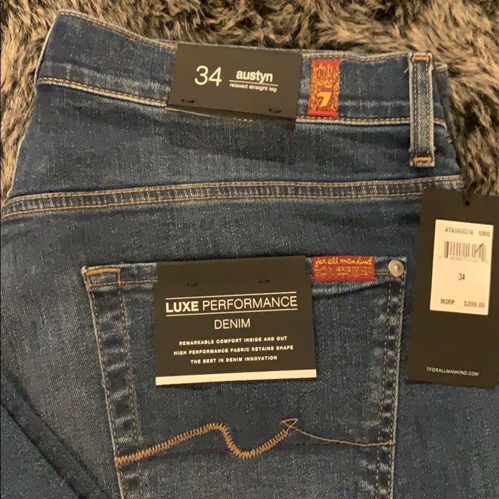 NWT 7 For All Mankind Men’s Austyn Jeans 34